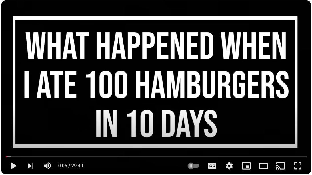 I Ate 100 HAMBURGERS In 10 Days Heres What Happened To My BLOOD Dr Sten Ekberg